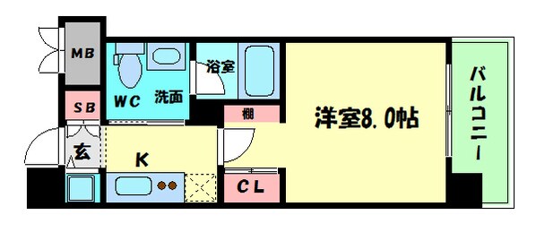 西大橋駅 徒歩4分 3階の物件間取画像